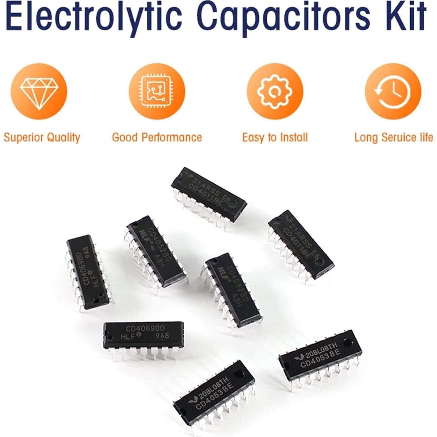 Kit de Circuito Integrado 40 Pcs ISIGMA CD4011 CD4069