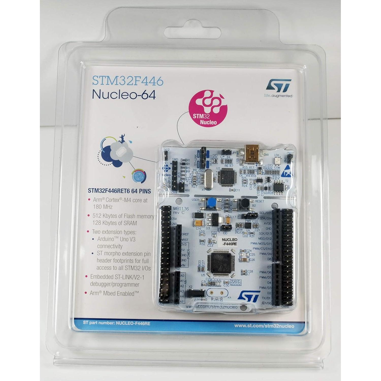 Placa de Desarrollo STM32 Nucleo STMicroelectronics NUCLEO-F446RE
