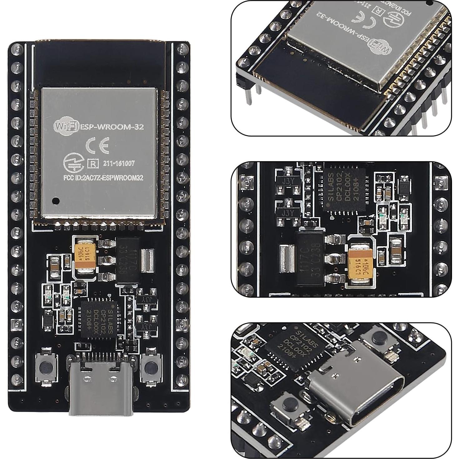 Set de 3 Placas de Desarrollo ESP32 38Pin Tipo C + Expansión