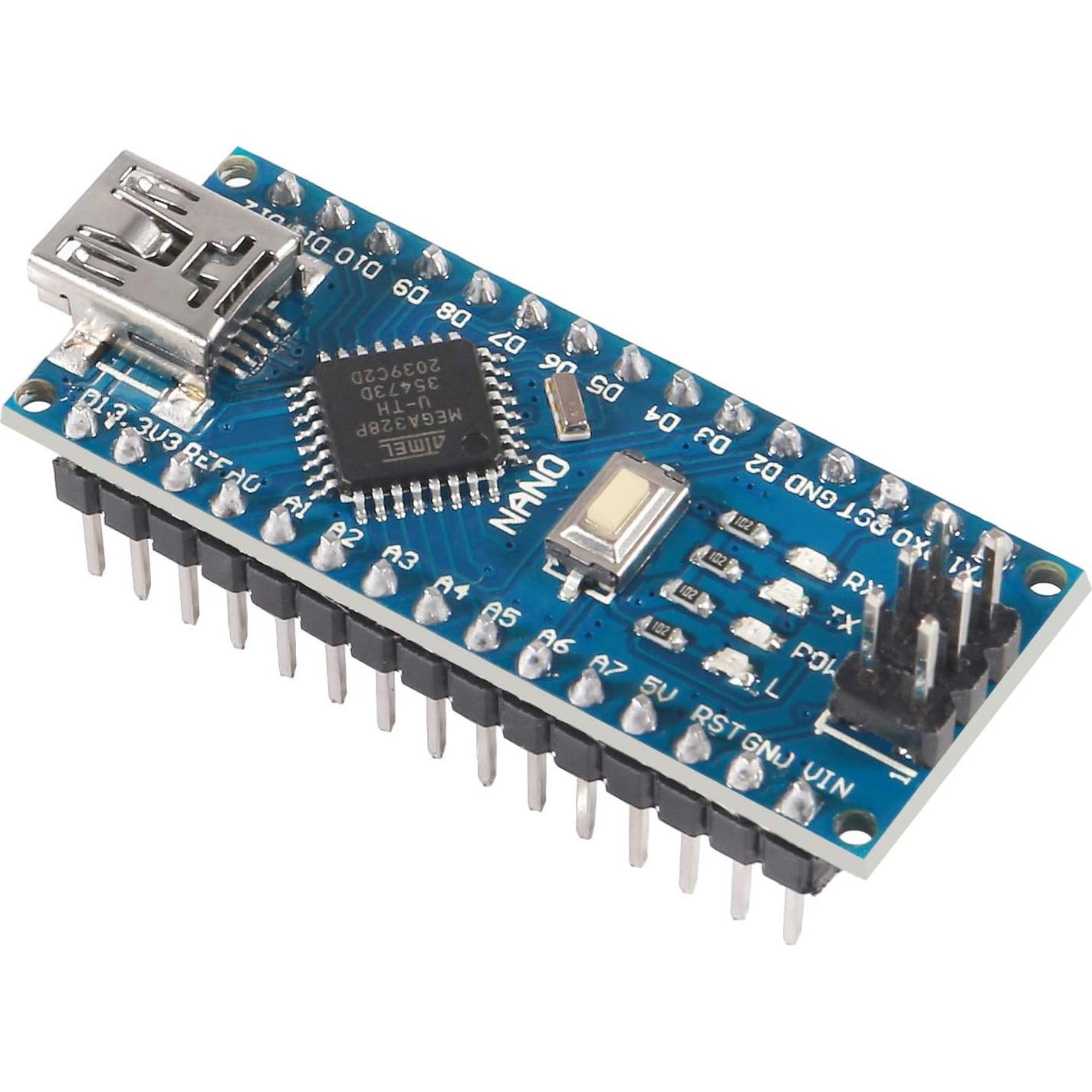 2 Placas Nano DORHEA ATmega328P con Cable USB 5V 16MHz