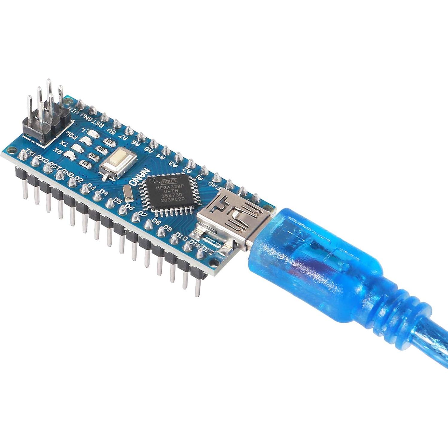 2 Placas Nano DORHEA ATmega328P con Cable USB 5V 16MHz