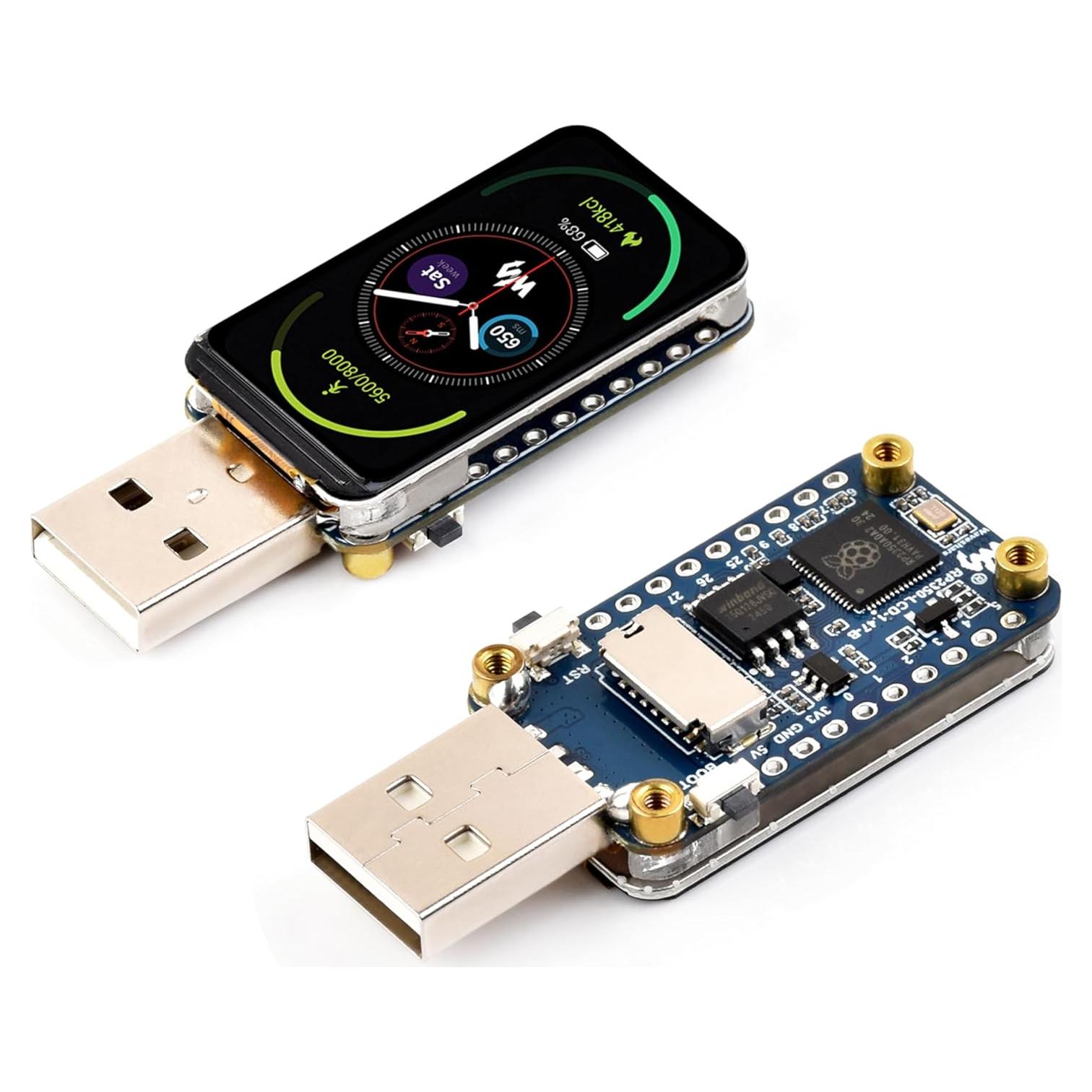 Placa de Desarrollo RP2350 con Pantalla LCD 1.47" y USB