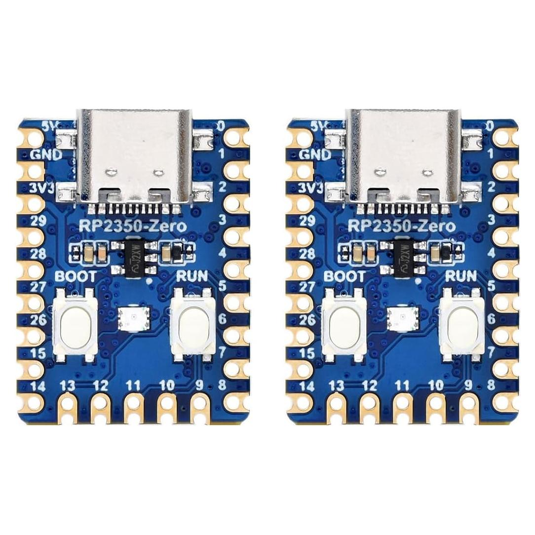 Placa de Desarrollo Waveshare RP2350-Zero Doble Núcleo 7x5cm