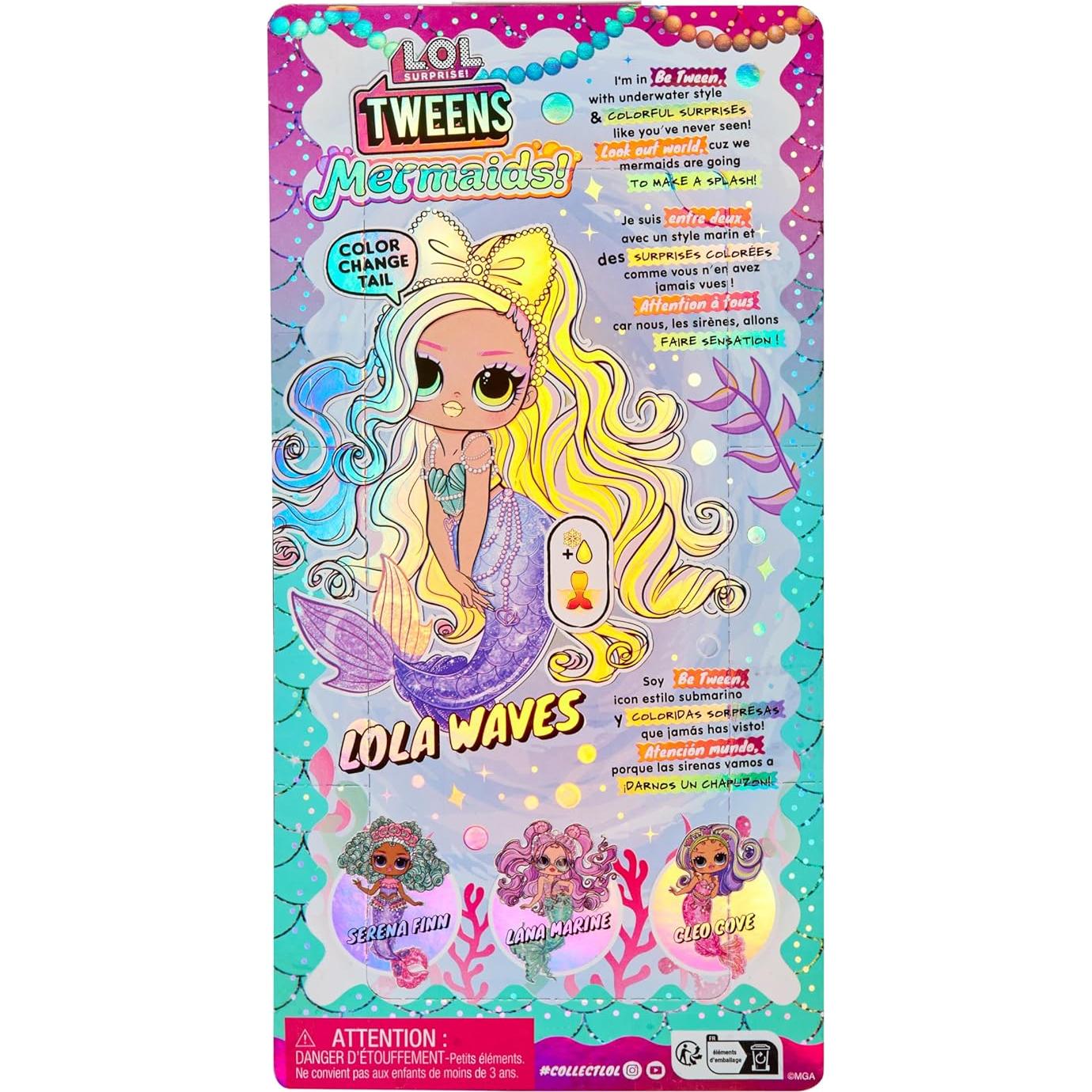 Muñeca L.O.L. Surprise Tweens Sirena Lola Olas con Accesorios
