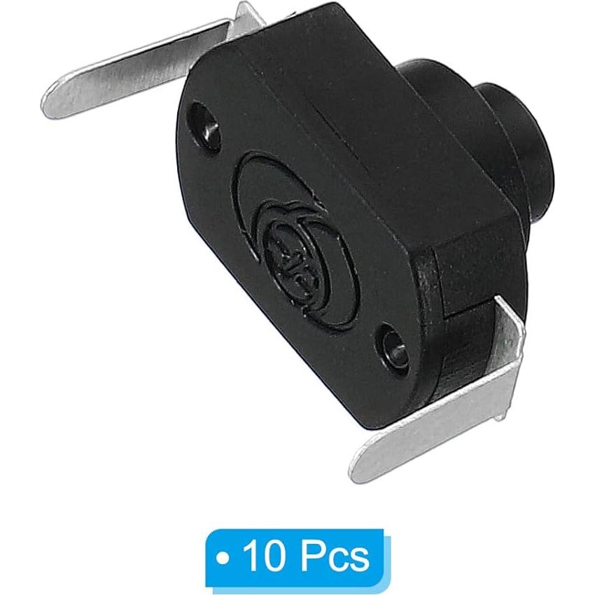 Interruptor de Botón PATIKIL On/Off Auto-Bloqueo 10 Pcs