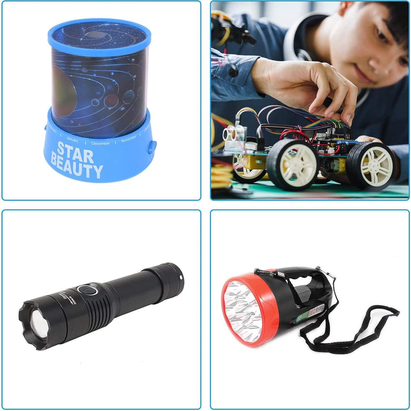 Interruptor de Botón PATIKIL On/Off Auto-Bloqueo 10 Pcs