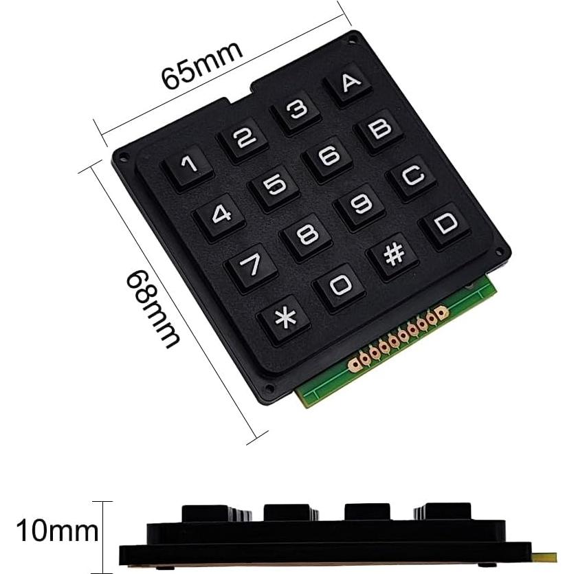 Teclado Matriz 4x4 SazkJere 16 Teclas para Microcontrolador