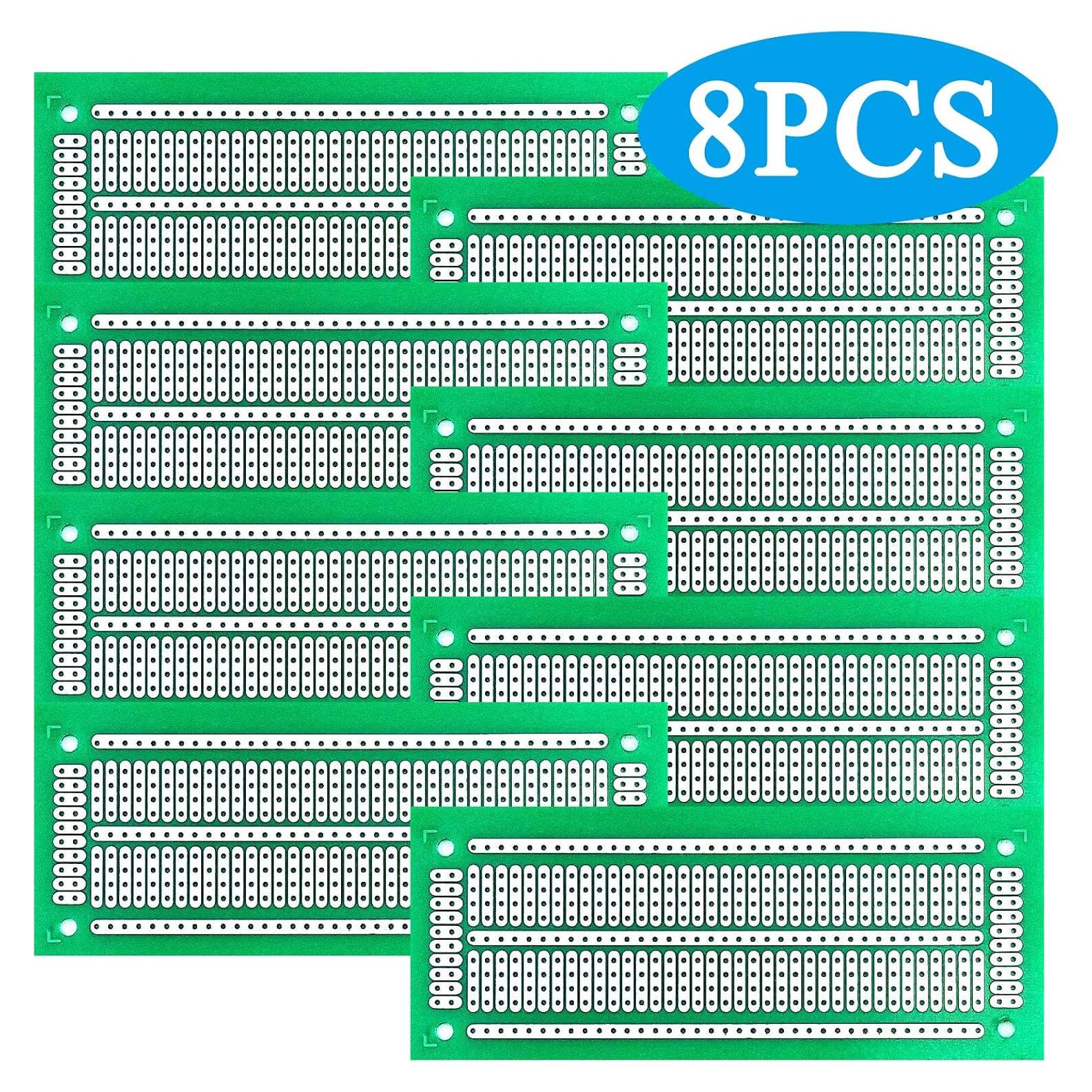 Placa de Circuito Impreso YUNGUI 47x116mm Verde - Paquete de 8