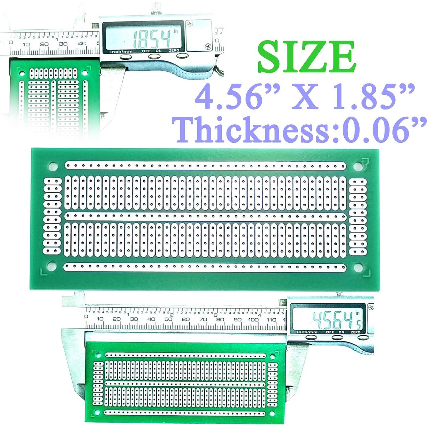 Placa de Circuito Impreso YUNGUI 47x116mm Verde - Paquete de 8