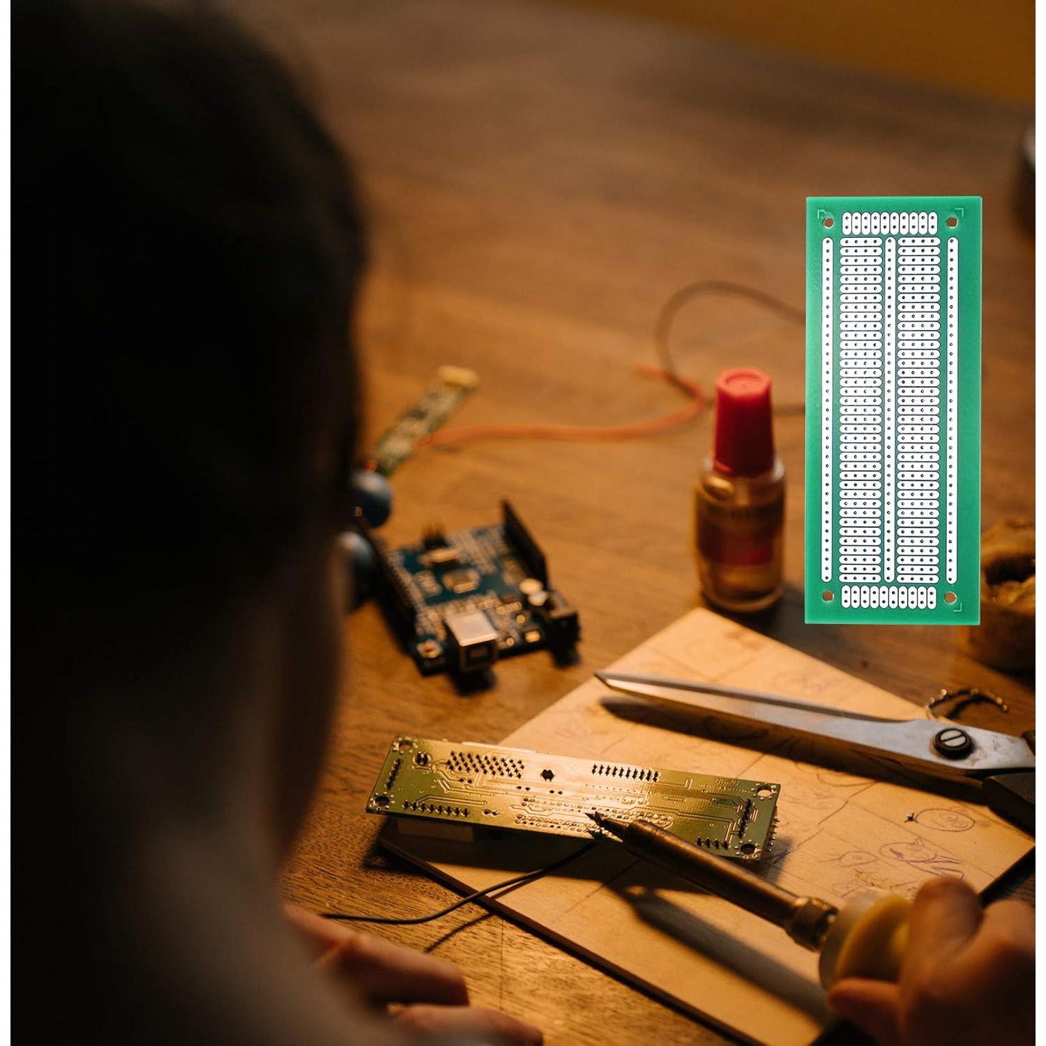 Placa de Circuito Impreso YUNGUI 47x116mm Verde - Paquete de 8