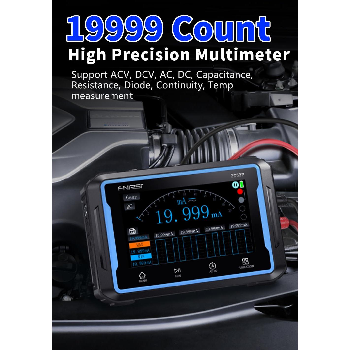 Osciloscopio Digital FNIRSI 2C53P 3en1 50MHz 250Ms/s