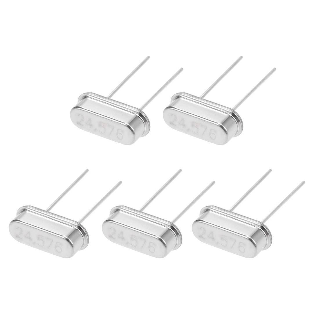 Osciladores de Cristal de Cuarzo DIP uxcell 24.576MHz 5 Pcs