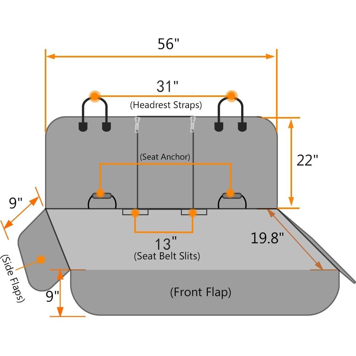 Funda de Asiento para Perros Honest Dog - Impermeable 144x119 cm