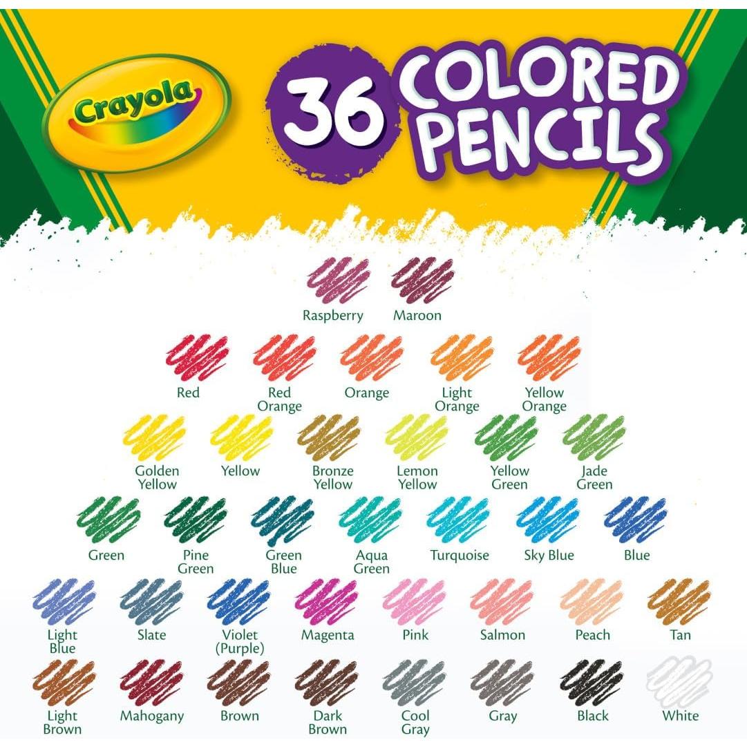 Lápices de Colores Crayola 36ct Multicolor para Niños