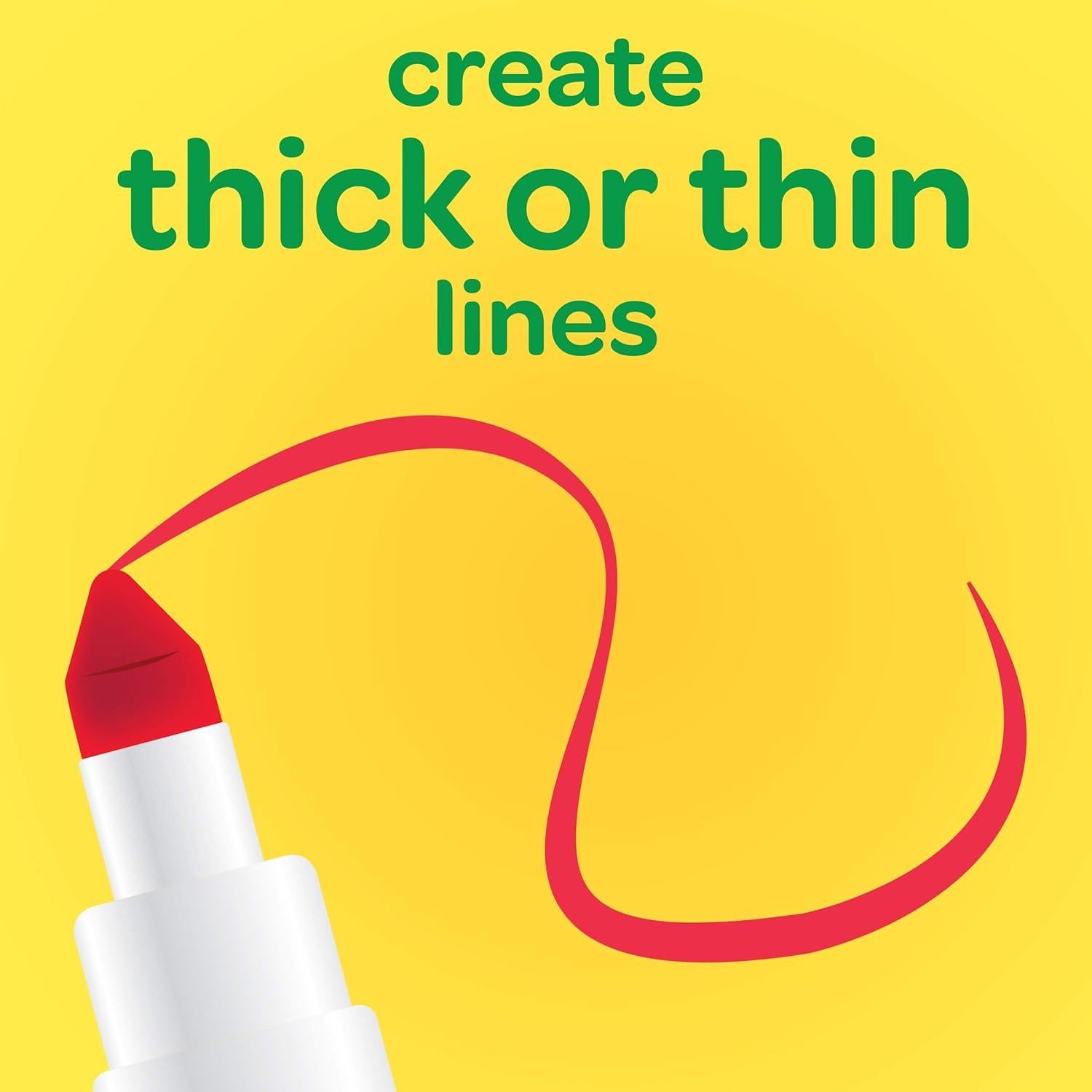 Marcadores Crayola Super Tips 100ct Lavables Multicolor