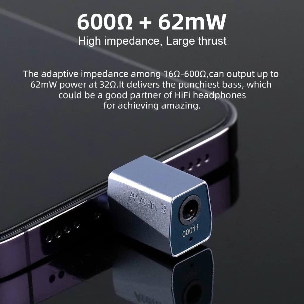 Amplificador DAC portátil Audirect ATOM3 HiFi 32bit/768kHz