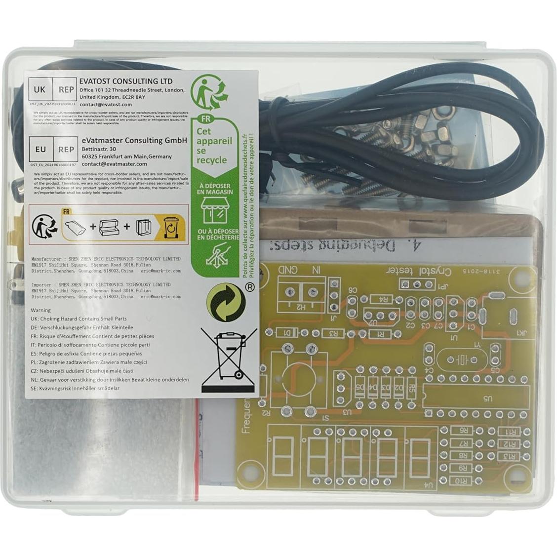 Contador de Frecuencia Oscilador Cristal HUABAN 1Hz-50MHz