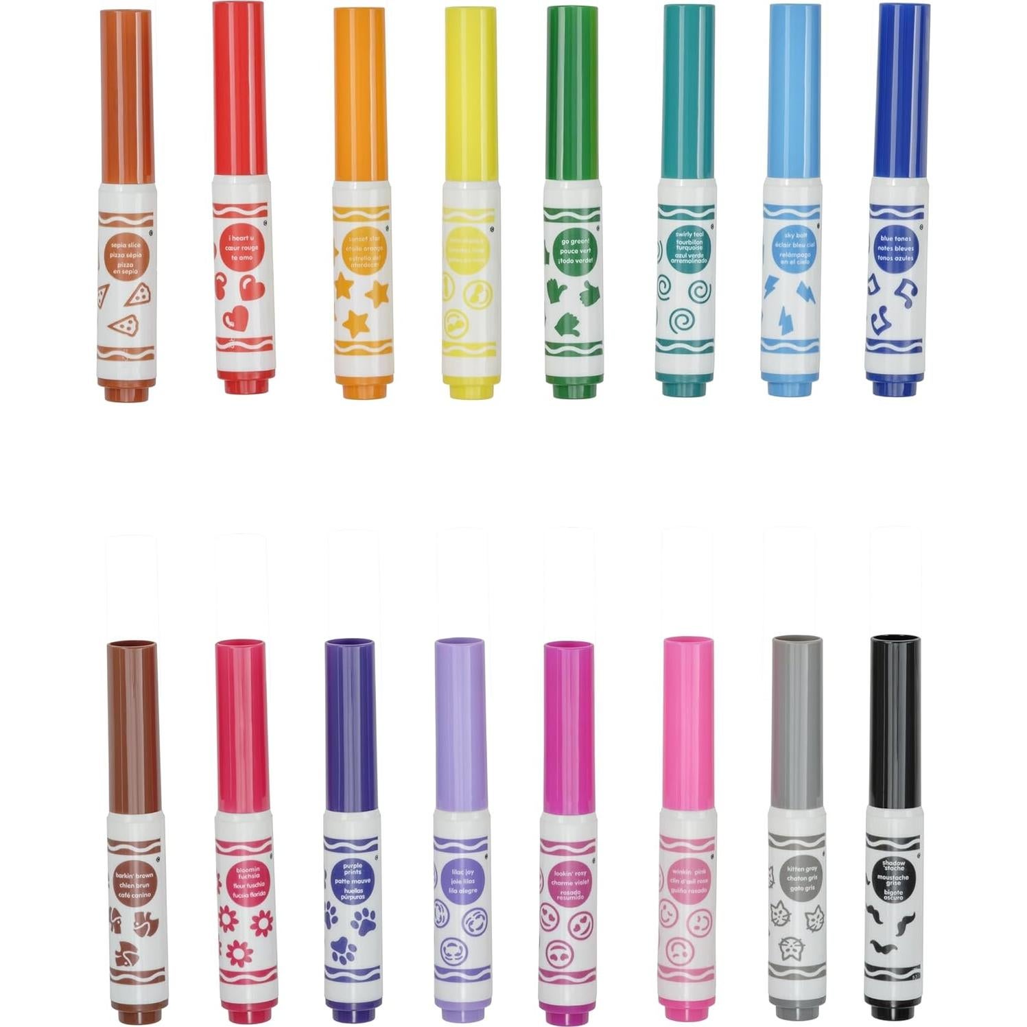 Marcadores Lavables Crayola Pip Squeaks 16 Colores para Niños