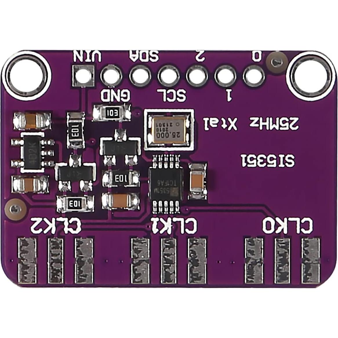 2 Placas de Generador de Reloj I2C Si5351A 25MHz 3V-5V