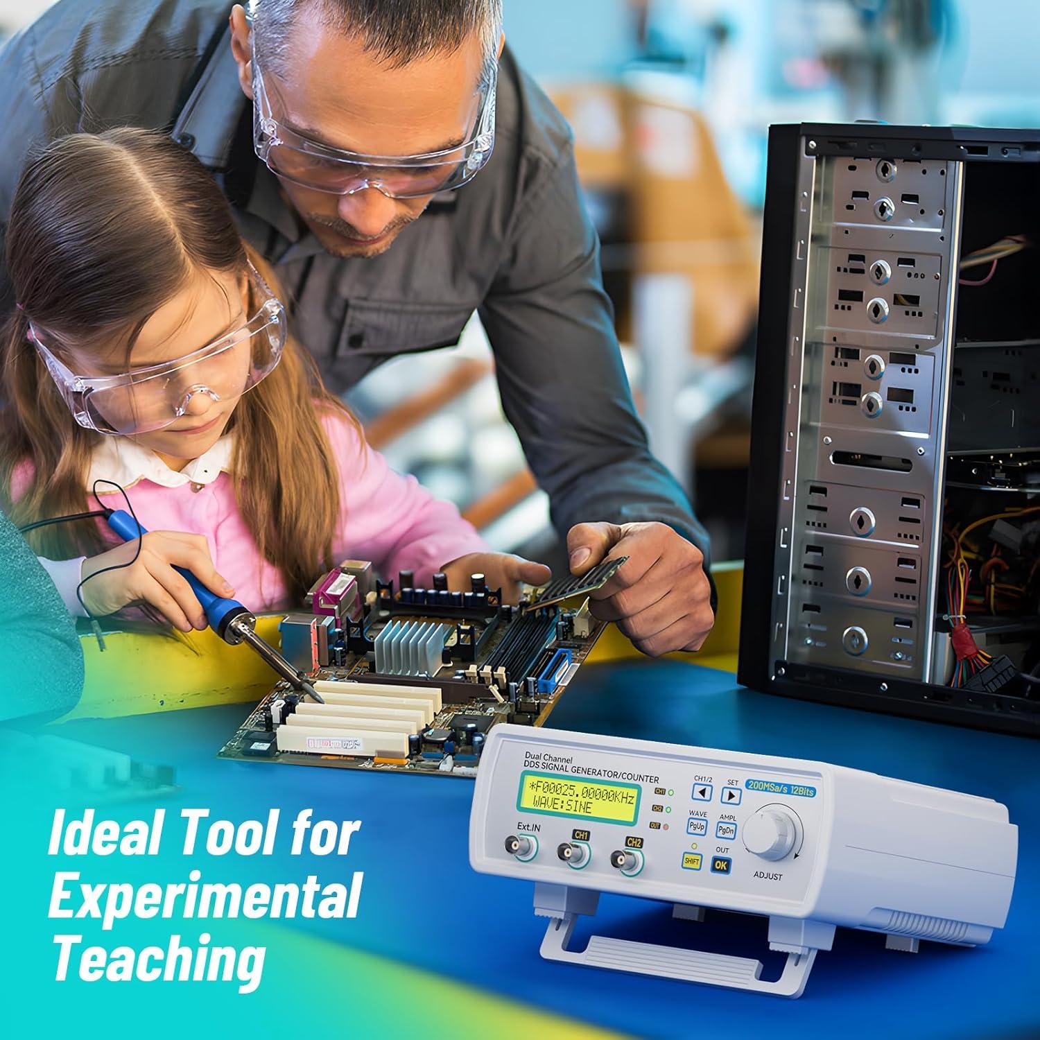 Generador de Señal Seesii 5200A Doble Canal 25MHz 200MSa/s