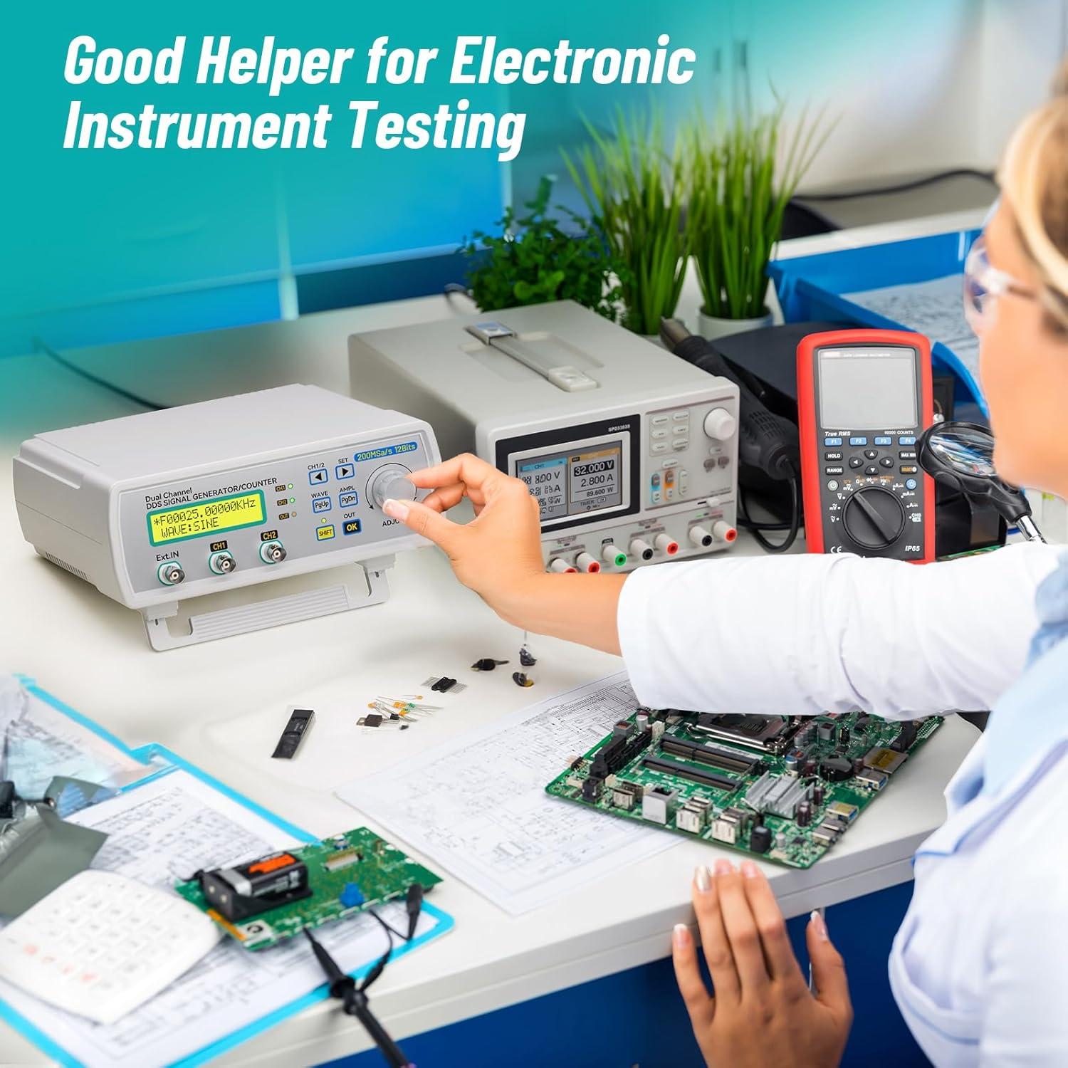 Generador de Señal Seesii 5200A Doble Canal 25MHz 200MSa/s