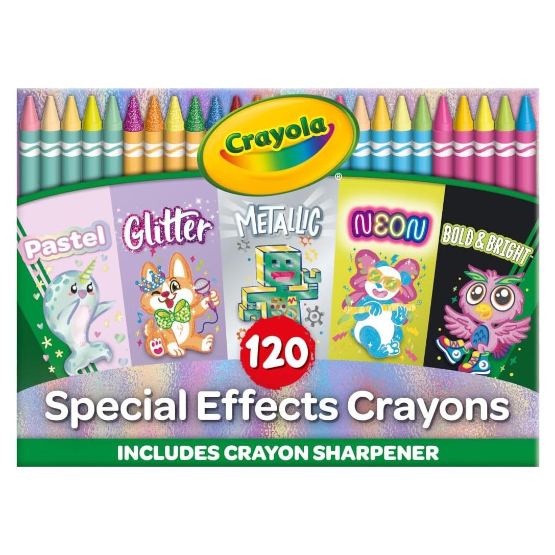 Conjunto de 120 Crayones Crayola - Efectos Especiales para Niños