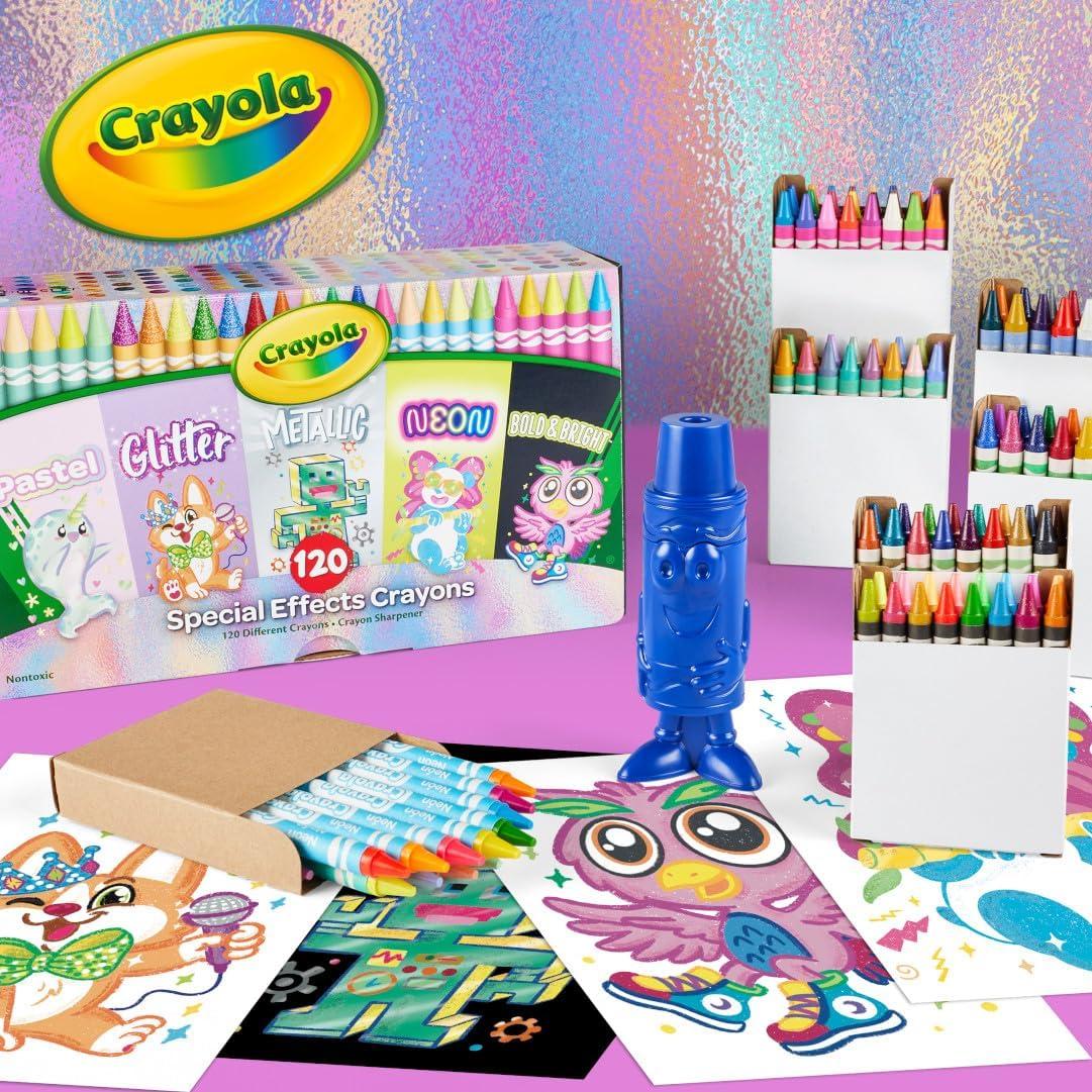 Conjunto de 120 Crayones Crayola - Efectos Especiales para Niños