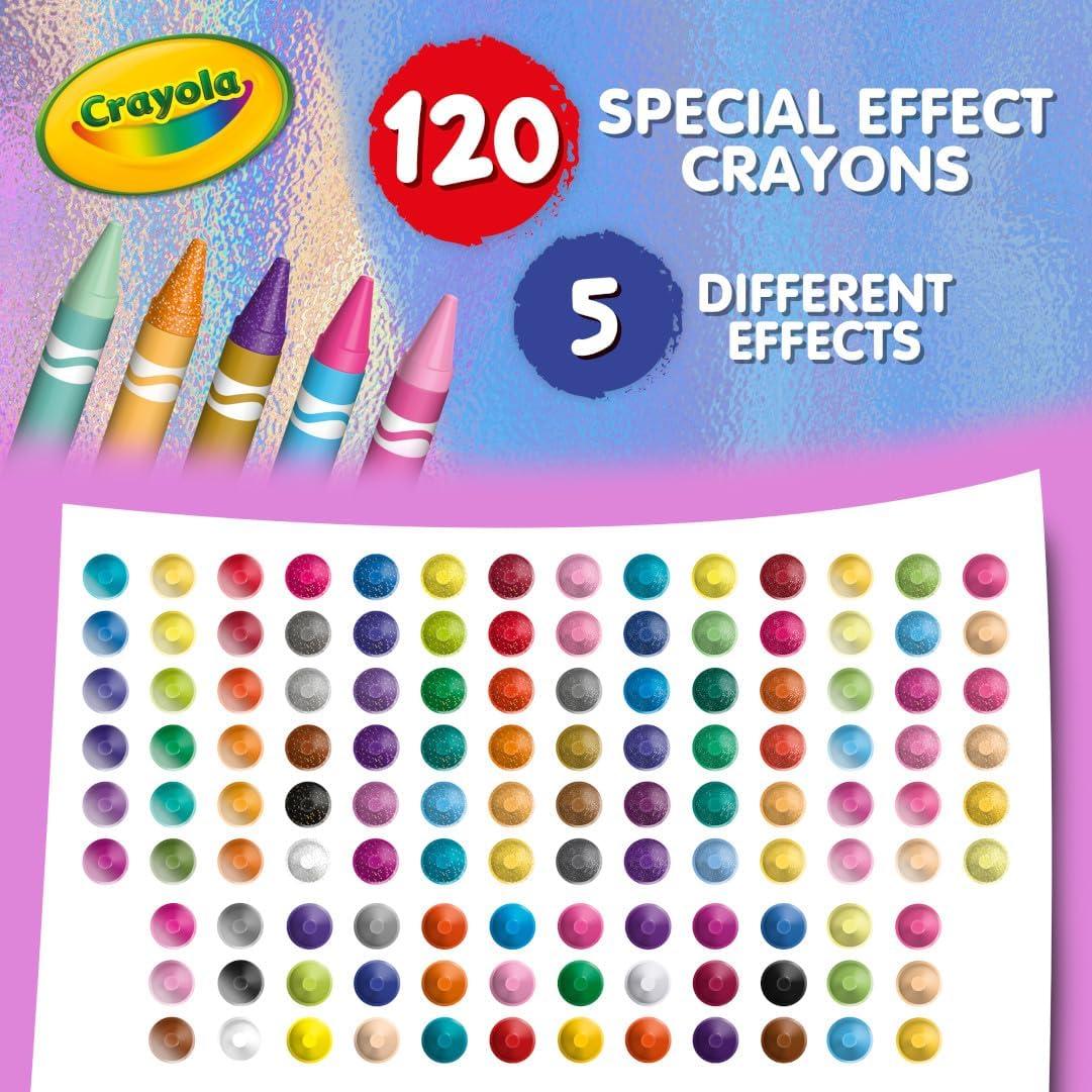 Conjunto de 120 Crayones Crayola - Efectos Especiales para Niños