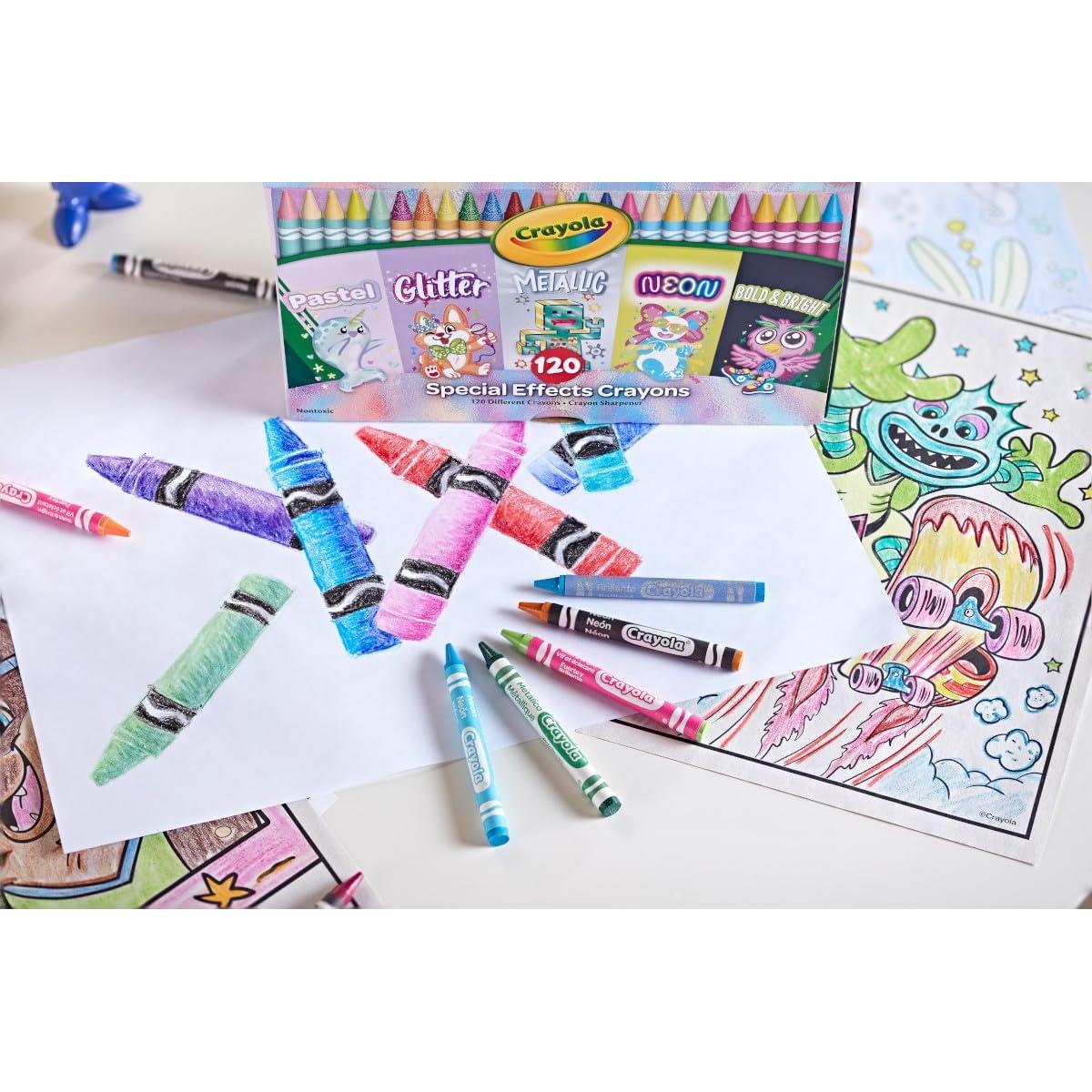 Conjunto de 120 Crayones Crayola - Efectos Especiales para Niños