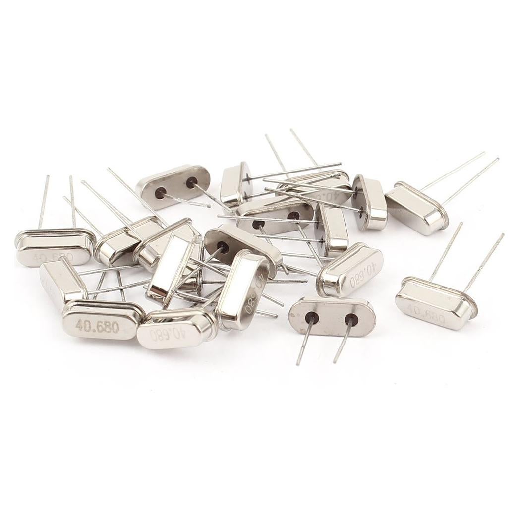 Oscilador de Cristal Uxcell HC-49S 40.680 MHz 20 Piezas