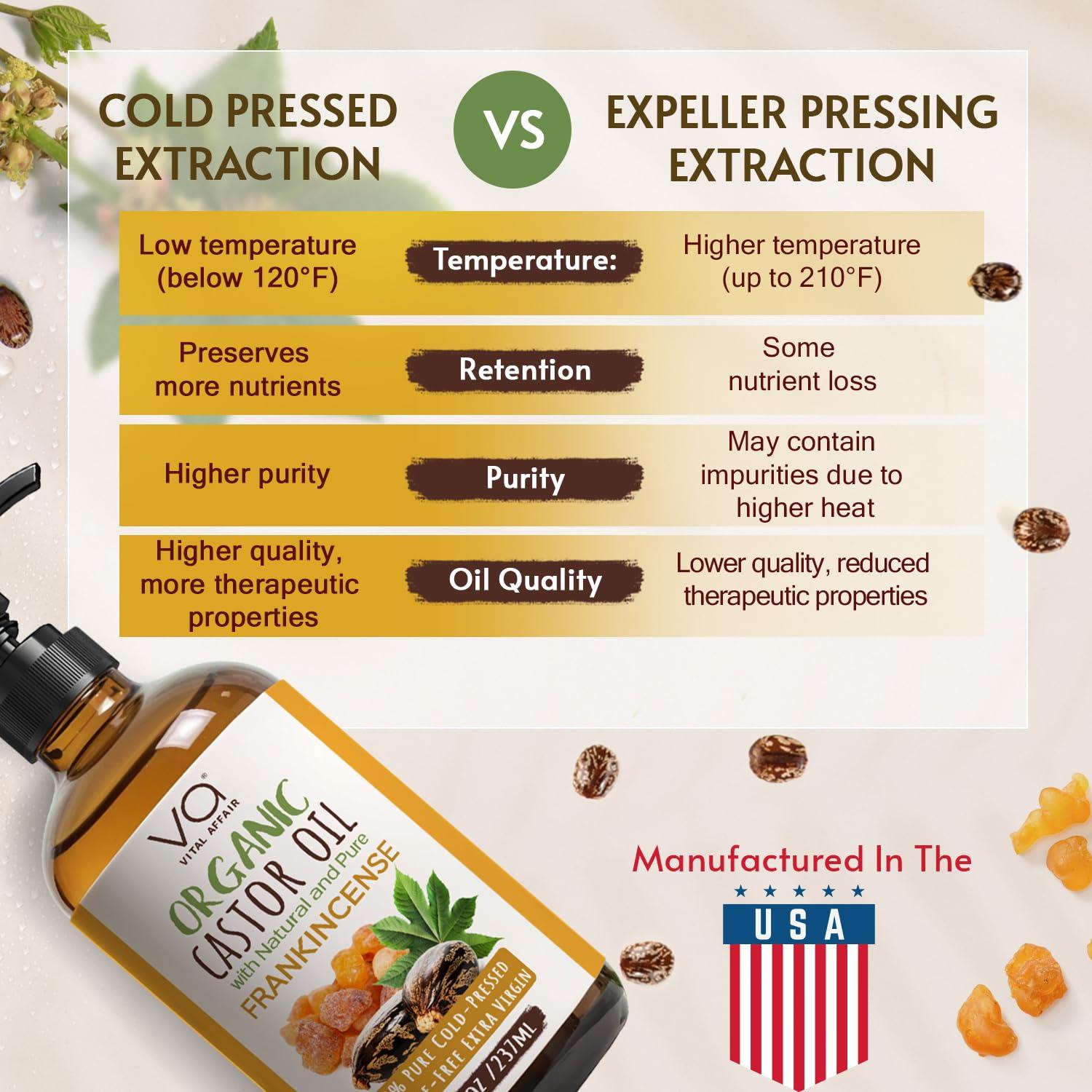 Aceite de Ricino Orgánico y Incienso Vital Affair 236.6ml