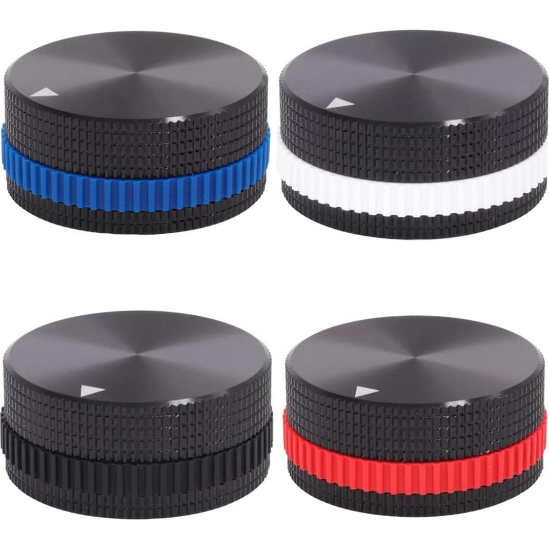 Perilla de Potenciómetro Szliyands 40x18mm Aluminio Negro