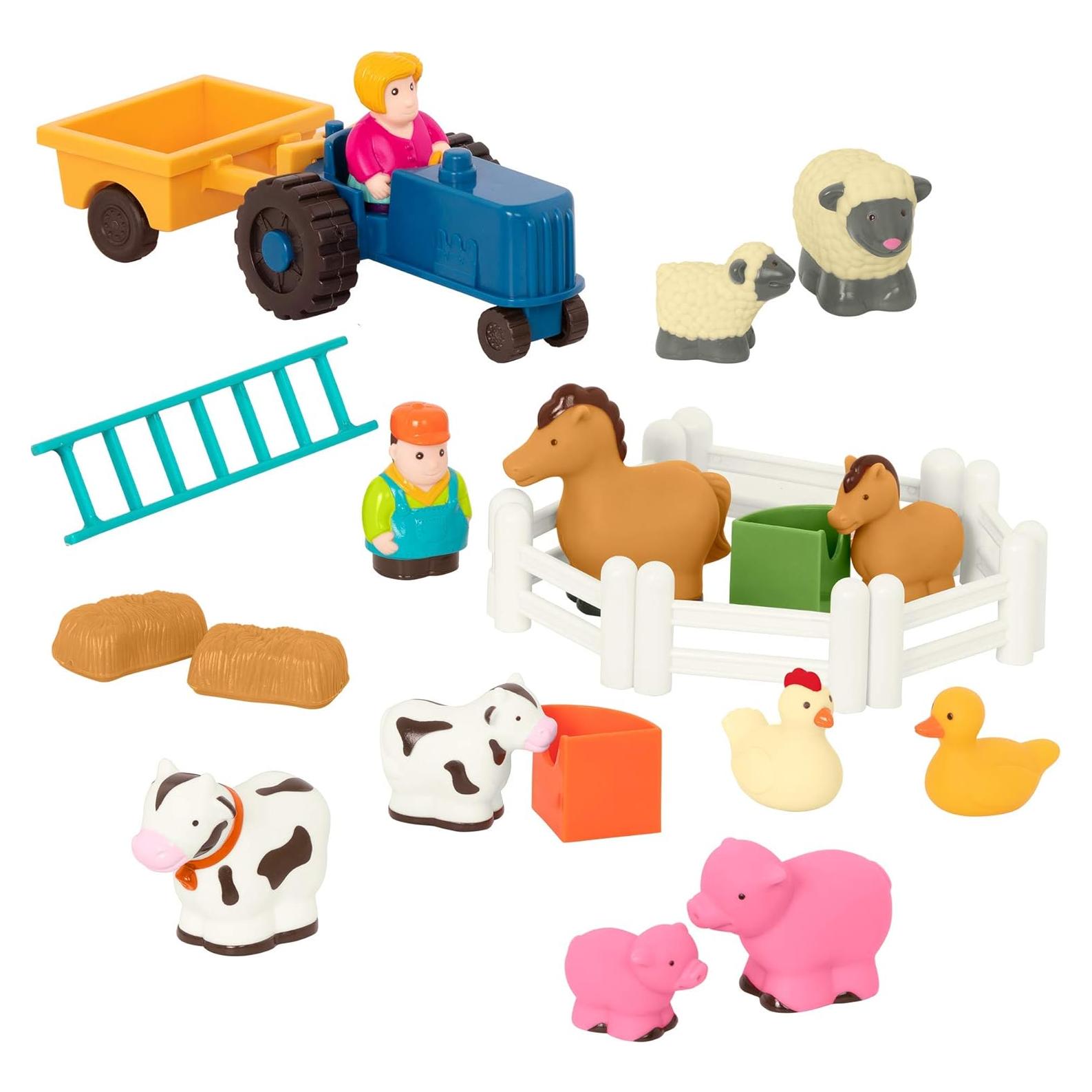 Juego de Granja Battat - 25 Piezas con Animales y Accesorios