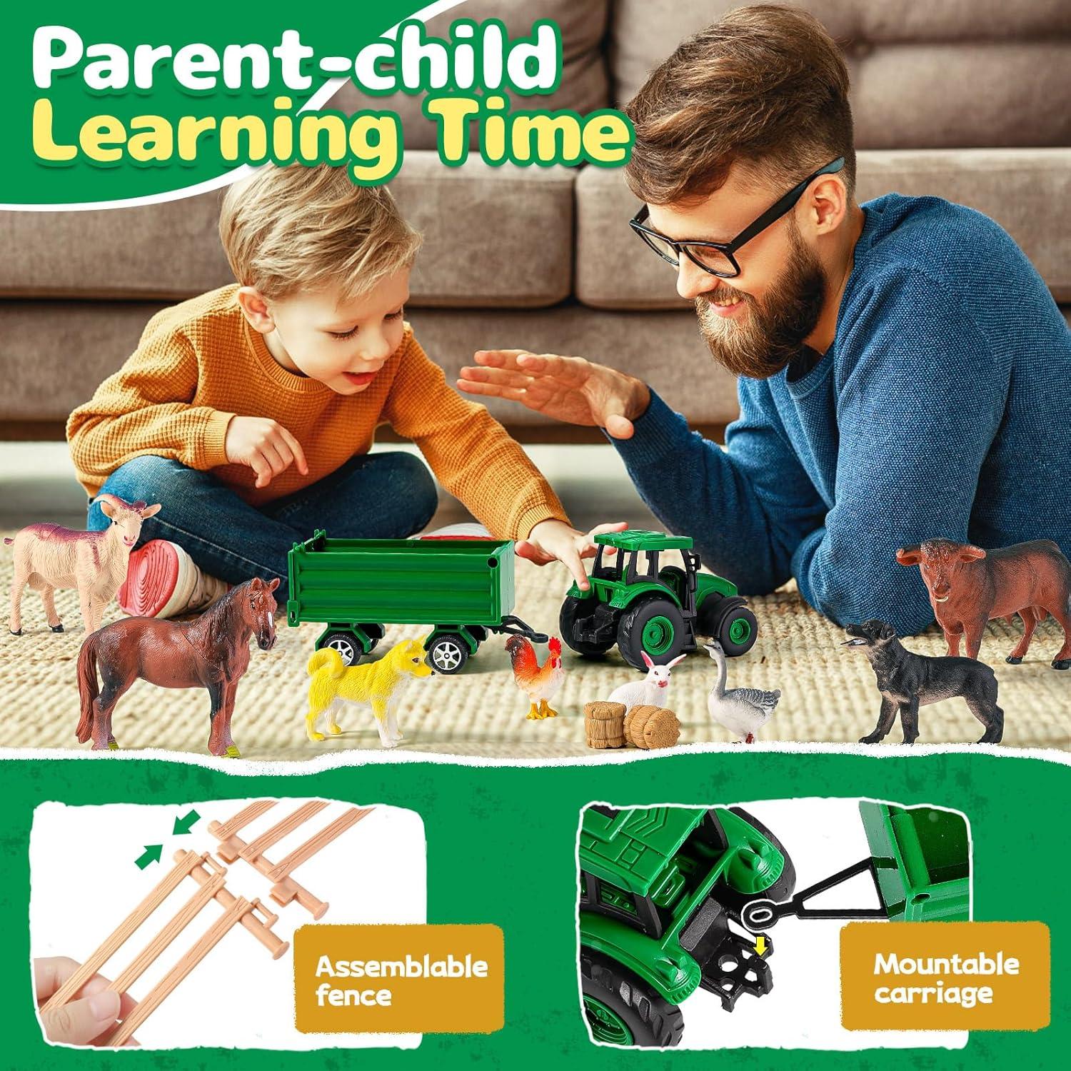 Juguetes de Animales de Granja WAIIW 23 PCS Educativos