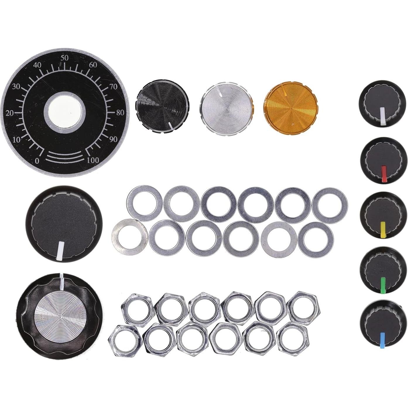 Paquete de 10 Potenciómetros B20K Horizontal 5 Pines 20K Ohm