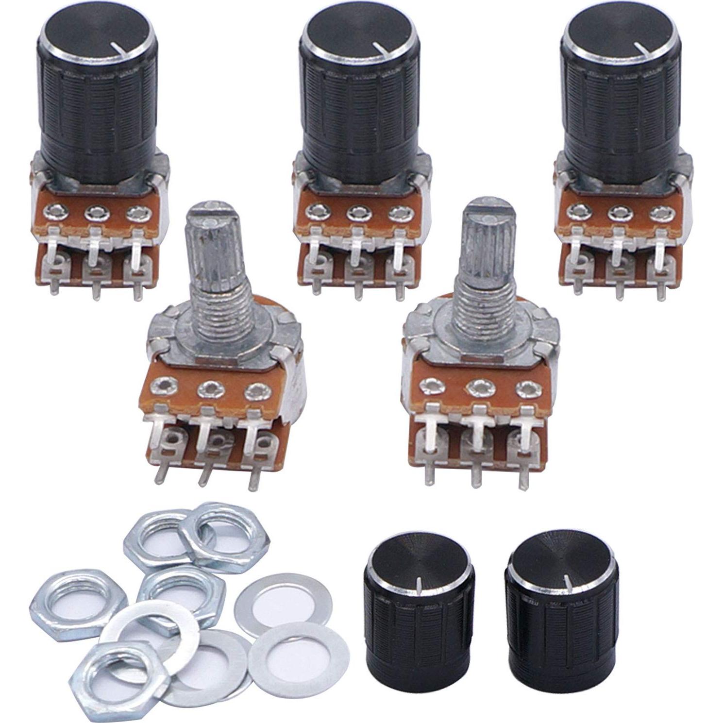 Potenciometro Rotativo Lineal Taiss 50K Ohm 5 Piezas