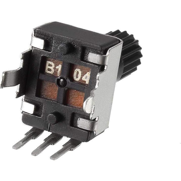 Potenciometro 100K Ohm uxcell 10pcs Eje Estriado 24mm