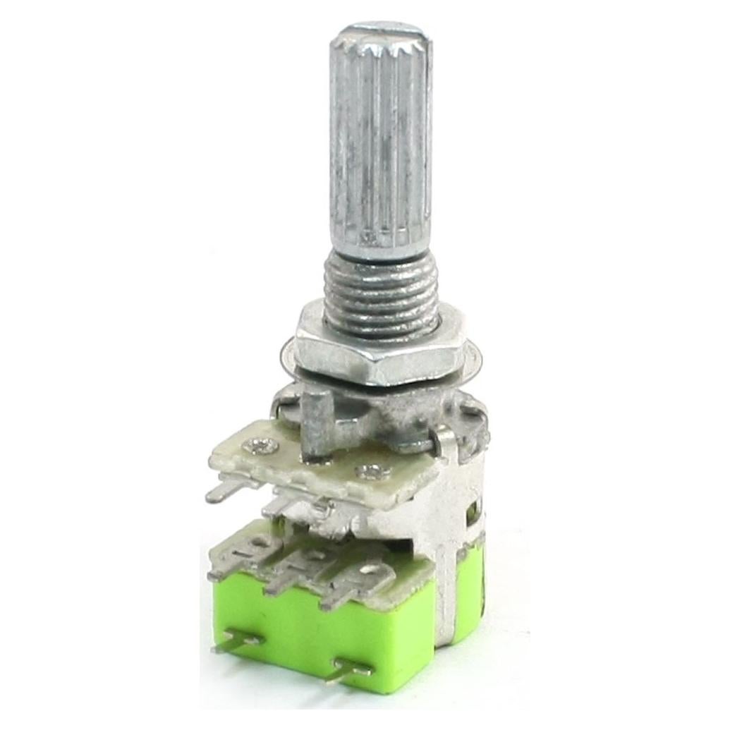 Potenciómetro Dual Lineal uxcell B503 50K Ohm Ajuste Superior