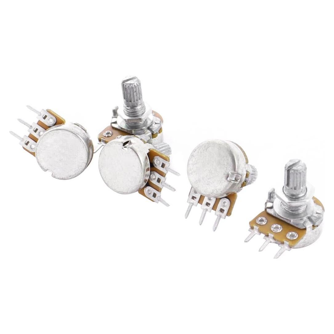 Potenciómetro Ajustable uxcell B50K 50K Ohm 5 Piezas