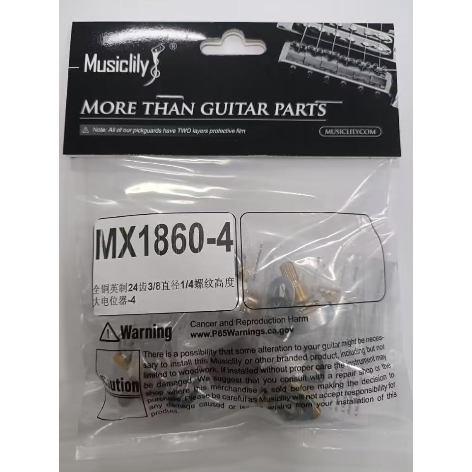 Potenciómetros CTS 450G A250K de Bronce para Guitarra (Juego de 4)