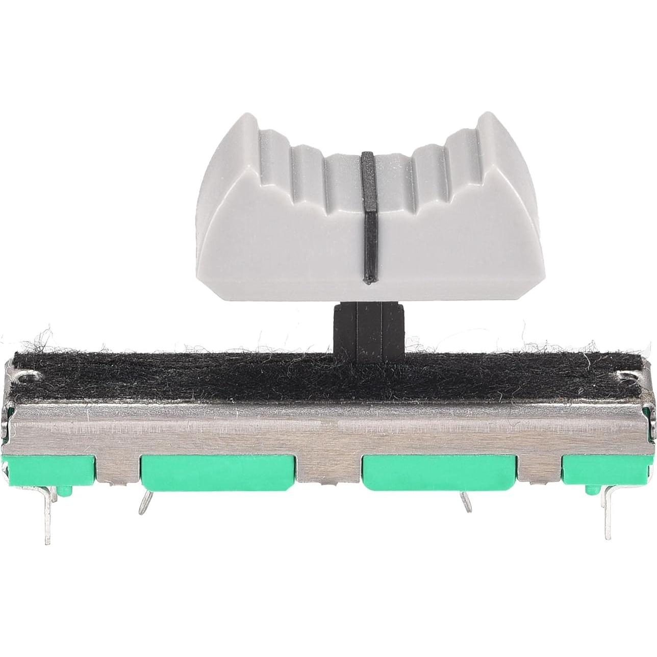 Potenciómetros de Deslizamiento uxcell 10K Ohm Doble Canal 45mm 2pcs