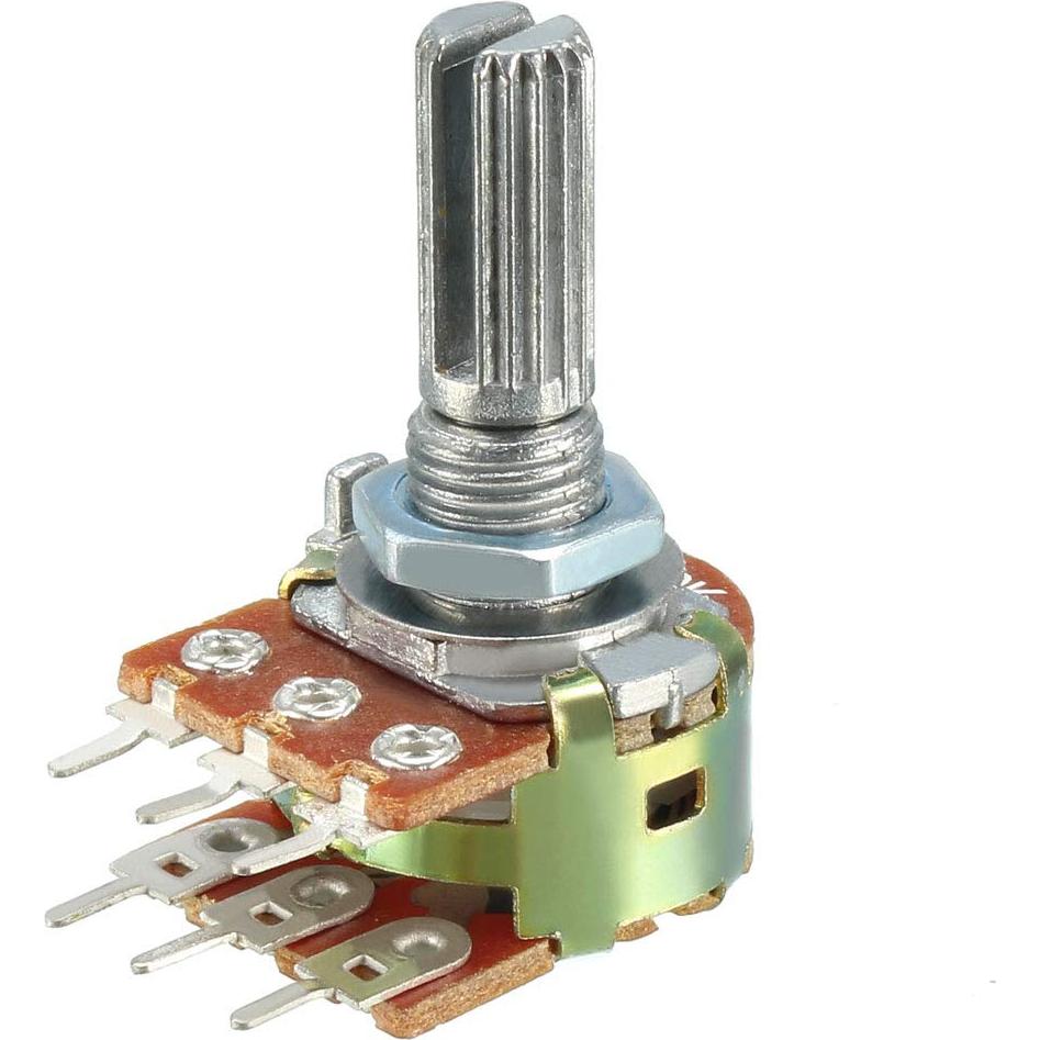 Potenciometro Doble Giro 100K Ohm uxcell 20pcs Carbono