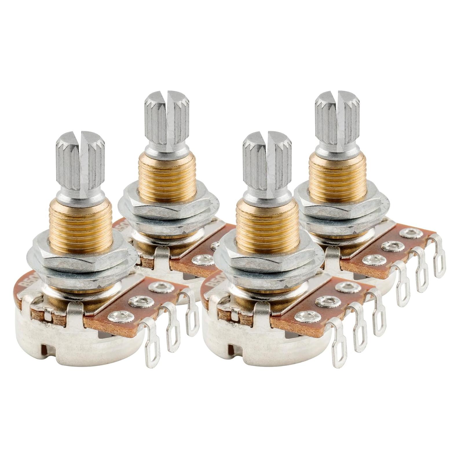 Potenciómetros Musiclily B500K 500K Ohm para Guitarra Eléctrica - Juego de 4