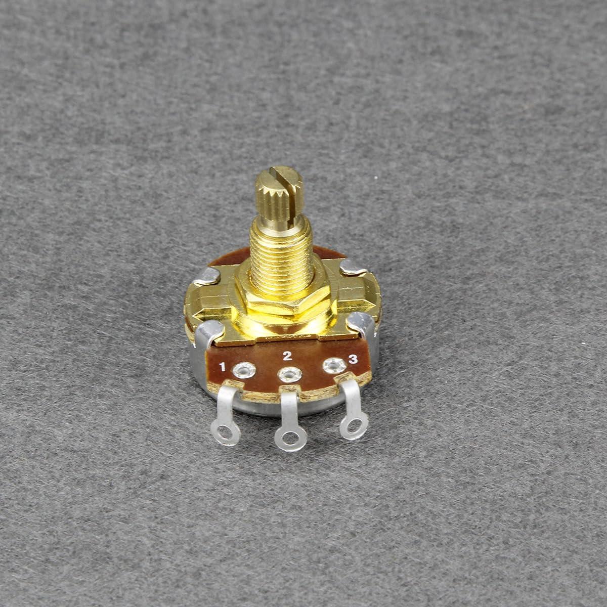 Potenciómetros de Guitarra FLEOR B500K 4pcs Eje 18mm Dorado