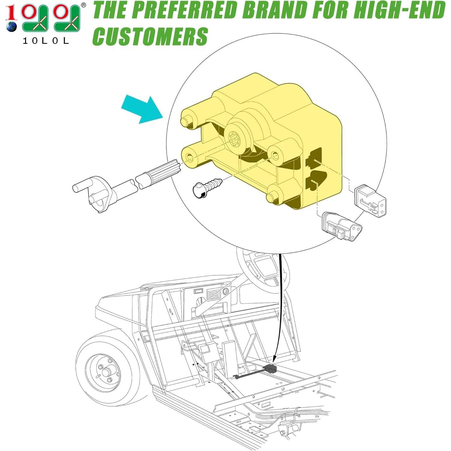 Potenciómetro de Acelerador 10L0L para Carro de Golf Club Car DS 2001-2011