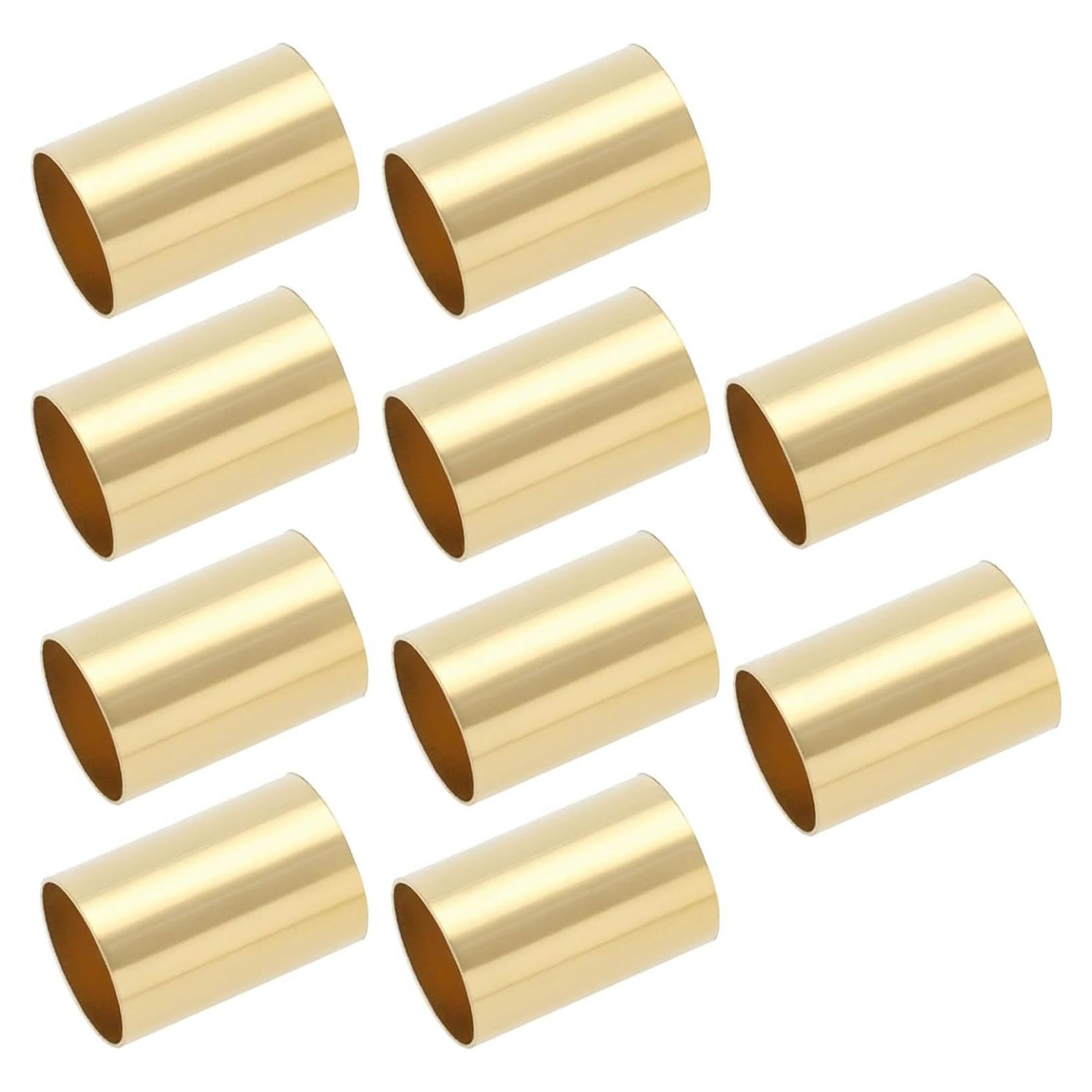 10 Manguitos de Latón para Guitarra 6.35mm OD 6.04mm ID
