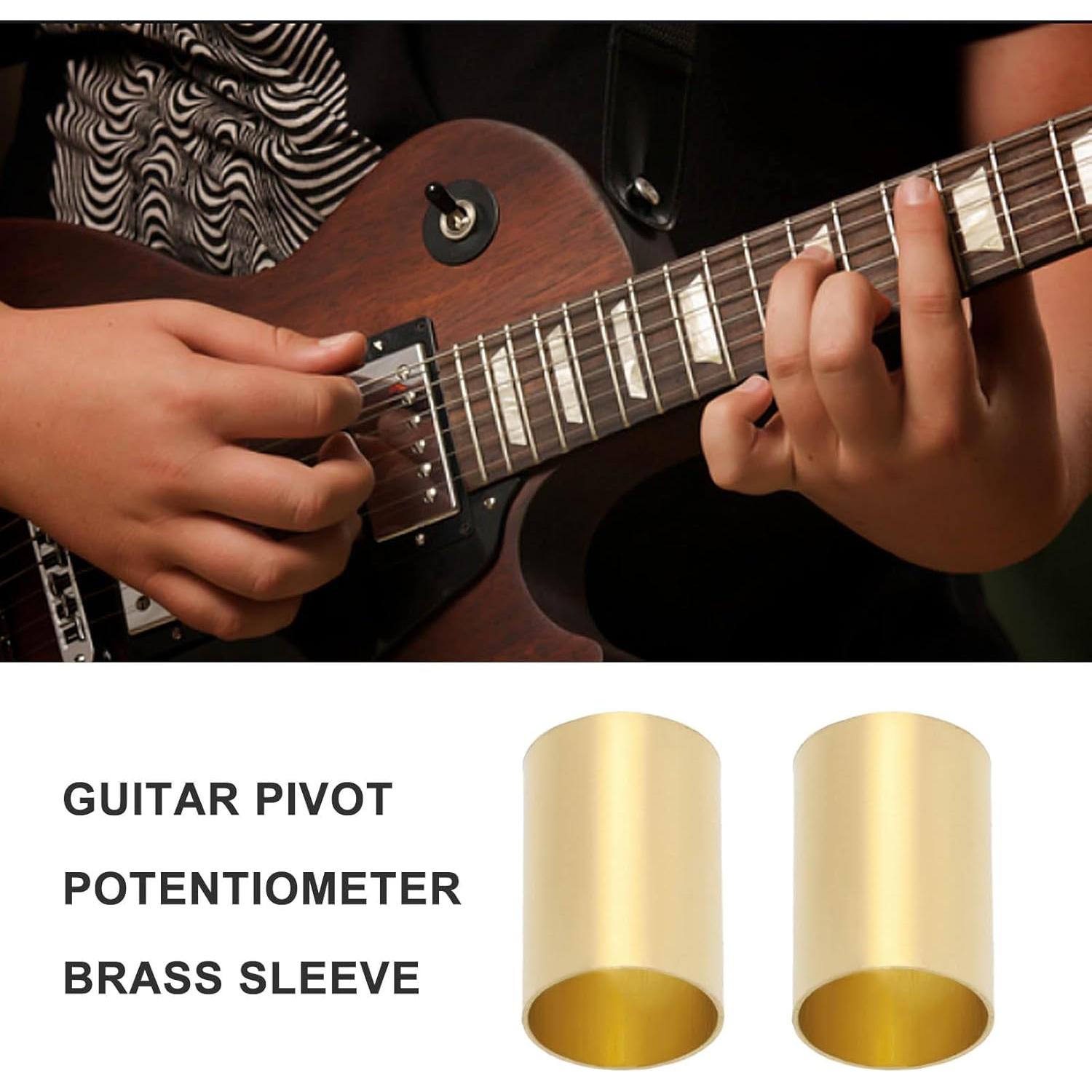 10 Manguitos de Latón para Guitarra 6.35mm OD 6.04mm ID