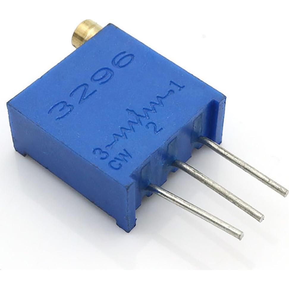 10 Piezas Potenciómetro Variable 10K Ohm 3296W Ruiwaer