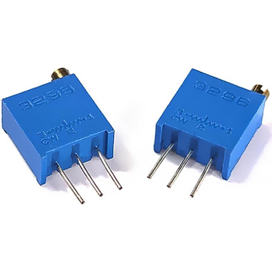 10 Piezas Potenciómetro Variable 10K Ohm 3296W Ruiwaer