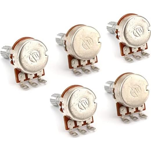Potenciómetros de Guitarra Alnicov 5 Pcs A25K 18mm